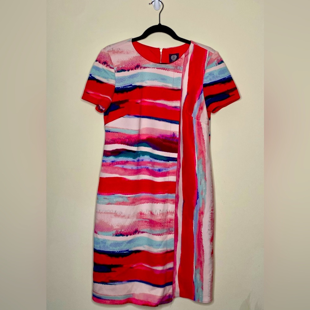 Vince Camuto Colorblock Midi Sheath Dress